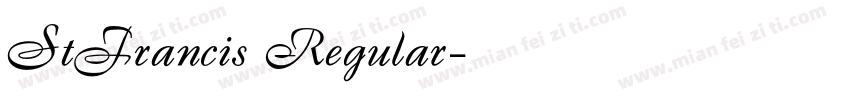 StFrancis Regular字体转换